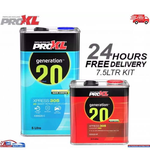 PROXL XPRESS305 AIR DRY SMART REPAIR CLEARCOAT KIT 7.5L